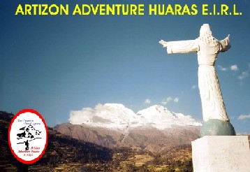 Cristo de Yungay y Nevado de Huascarán